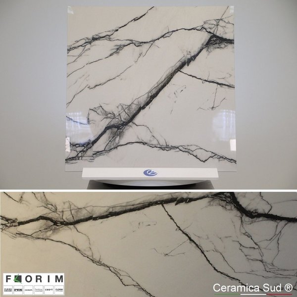 STOCK -  FINE PRODUZIONE - ULTIMI 11 MQ Pavimento Florim Gres Porcellanato effetto marmo bianco